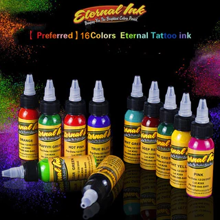 16สี หมึกสัก 30มล/ขวด สีสักสีสักลายของแท้ น้ําหมึกสักลาย หมึกสักลายแท้