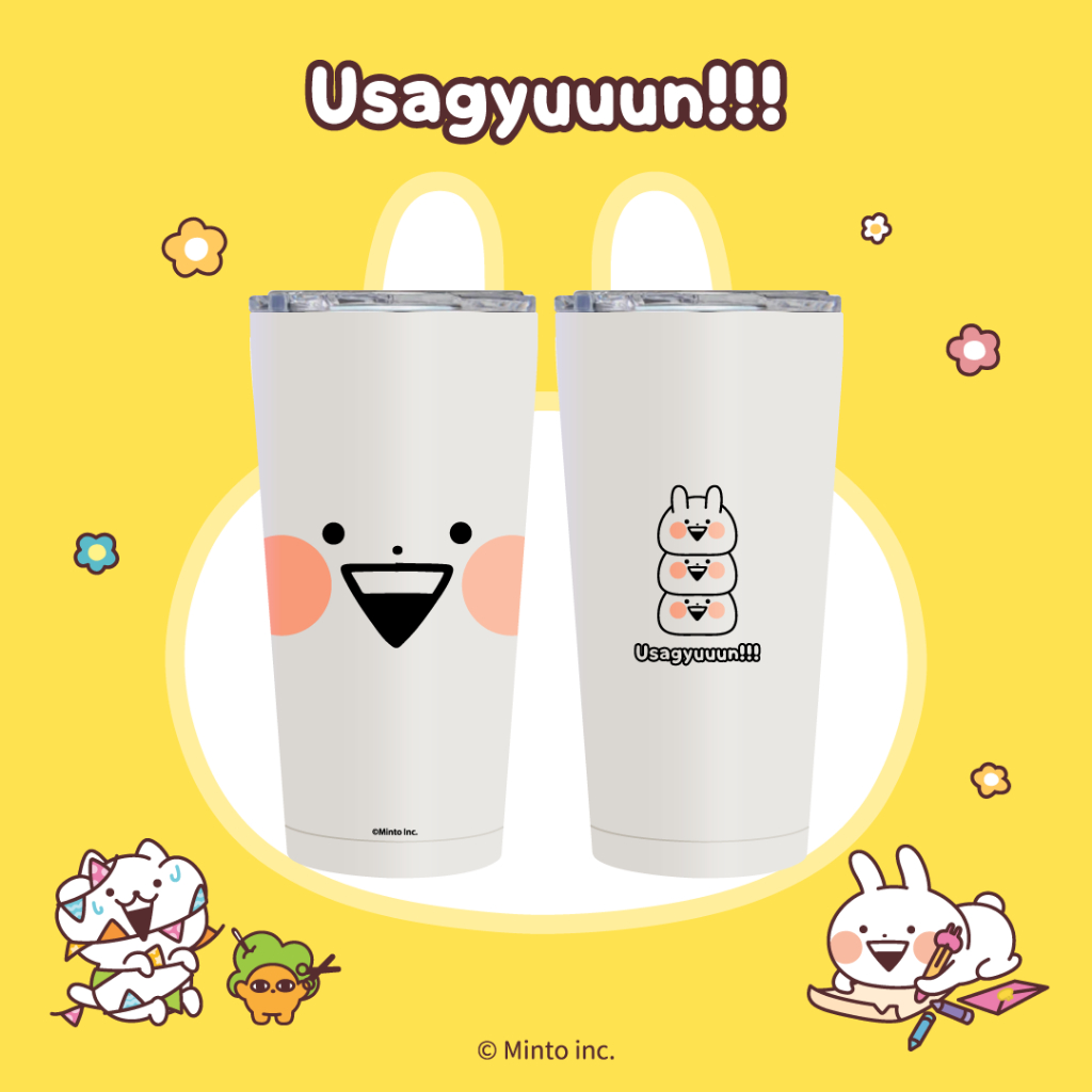 Usagyuuun Face White Tumbler