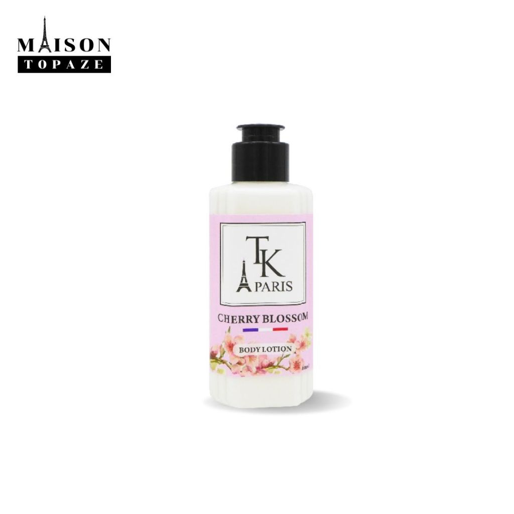 TK PARIS ORGANIC DONKEY MILK BODY LOTION 100ML - CHERRY BLOSSOM โลชั่นน้ำนมลา กลิ่นซากุระ