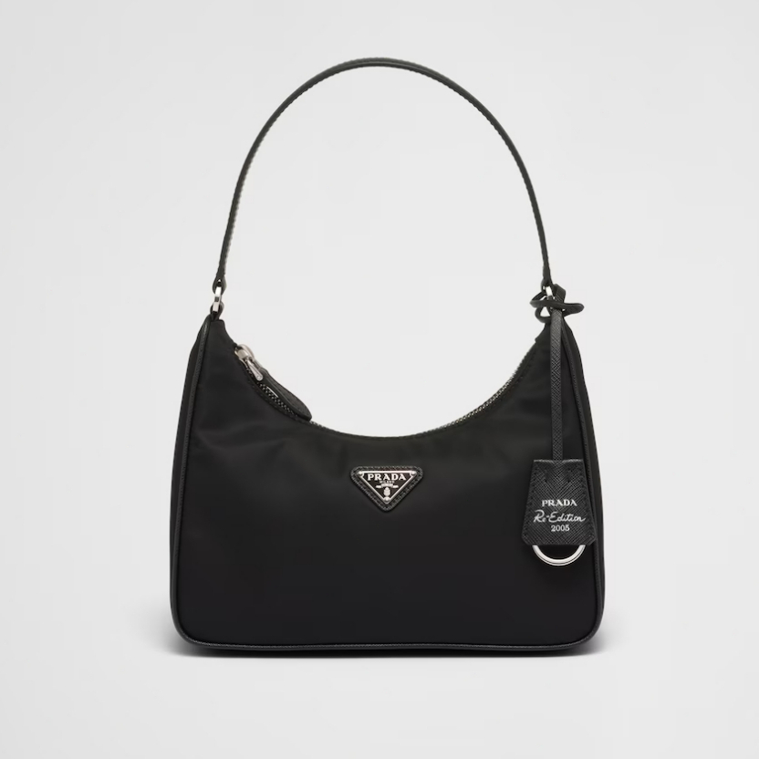 Prada's new underarm bag nylon crossbody Bag Crescent Bag 🍒