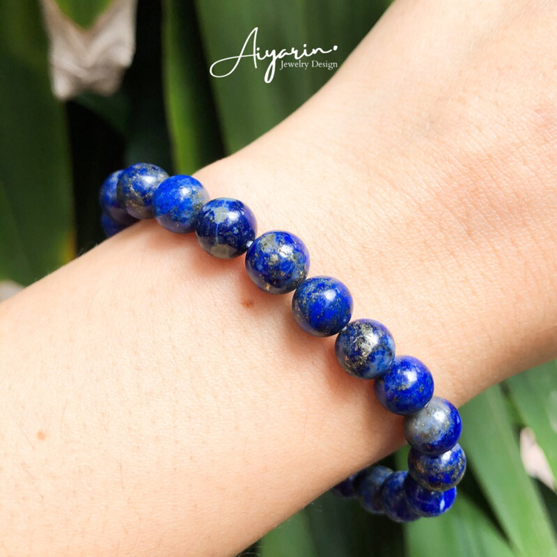 AYRD | สร้อยข้อมือหินเเท้นำโชค ลาพิสลาซูรี่ Lapis Lazuli