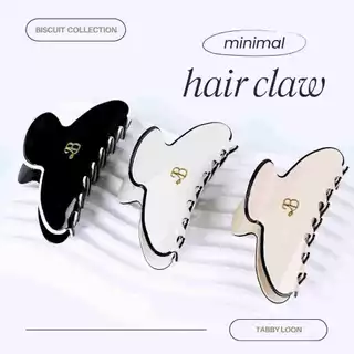 Tabby Loon Biscuit Classy Hair Claw Free Box วัสดุพรีเมียม Acetate