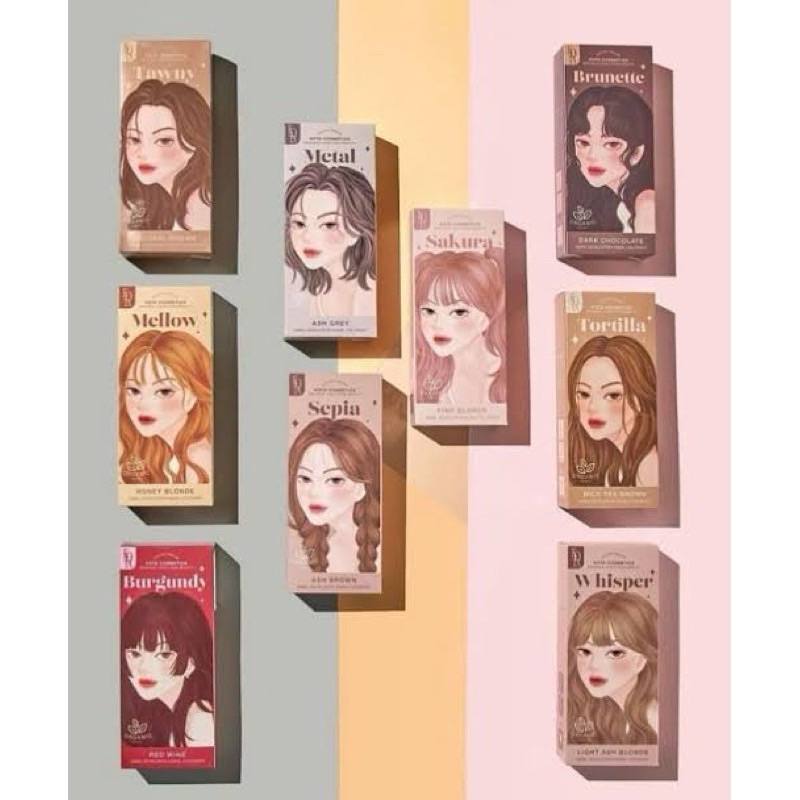 KOTA Color Cream สีย้อมผมออแกนิค ยาย้อมผม มี 10 เฉดสี