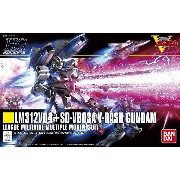 (ลด10%เมื่อกดติดตาม) HG 1/144 LM312V04+SD-VB03A V-Dash Gundam