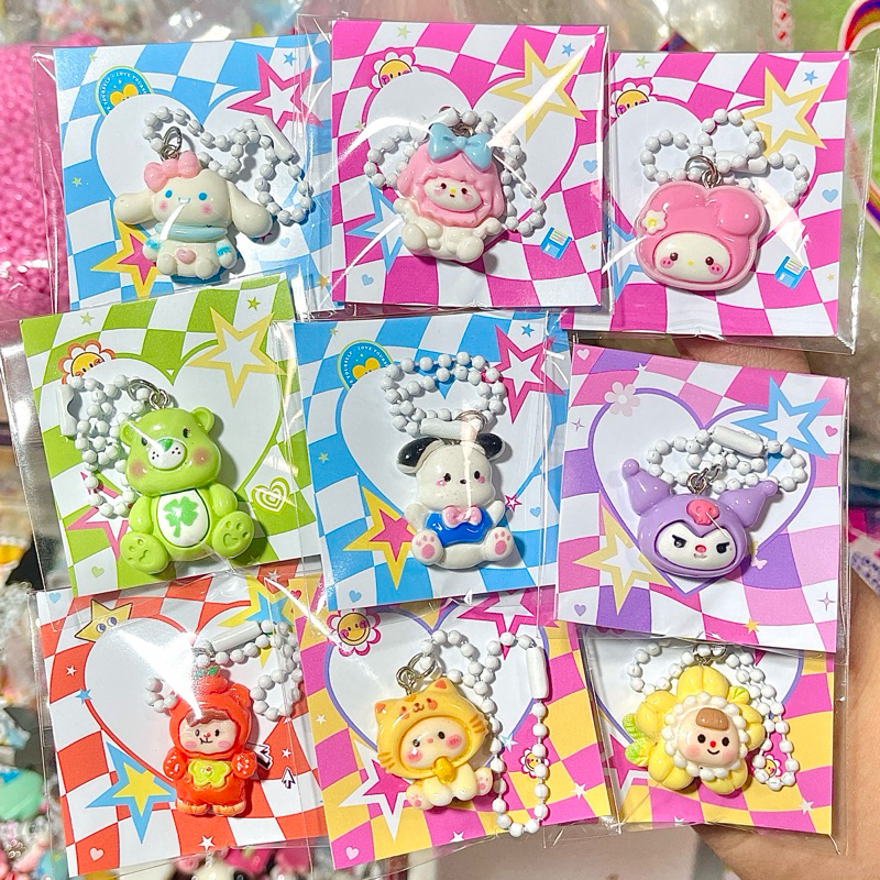 [เติมสต็อควันที่20]พวงกุญแจเรซิ่น(สุ่มคละแบบ)ร้านคละให้ ราคาต่อชิ้น SANRIO แคร์แบร์น่ารักทุกชิ้น ของแถม | ของขวัญปัจฉิม