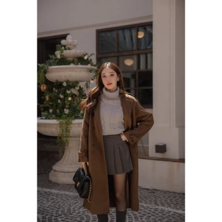 PHONICS LONG TRENCHCOAT ผ้าวูลแบบพรีเมี่ยม กันหนาวได้เยอะมาก