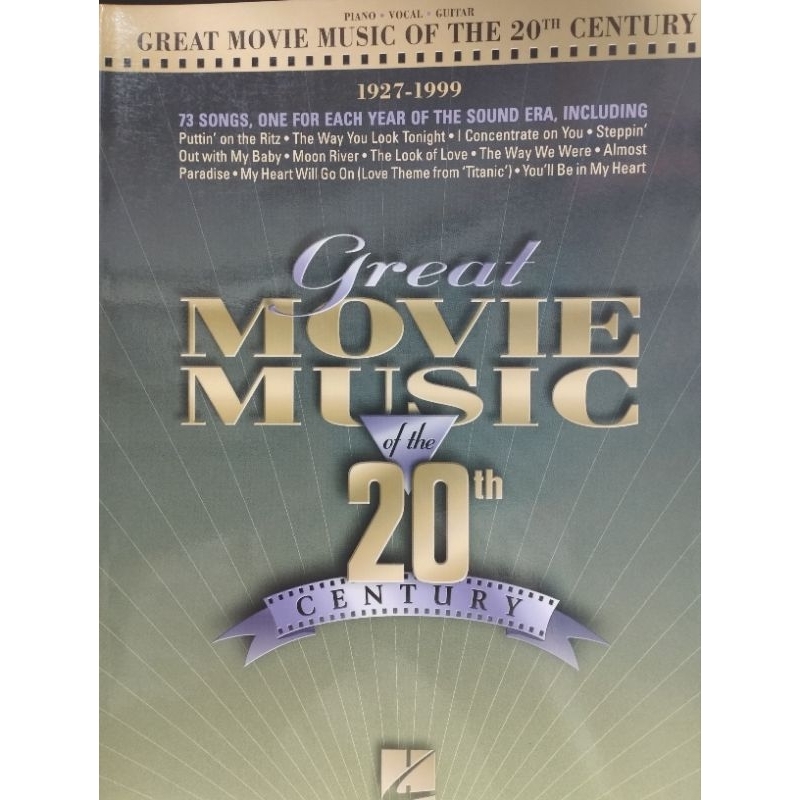 GRAT MOVIE MUSIC OF THE 20TH CENTURY/073999561401/E4/3 PIANO/GUITAR/VOCAL