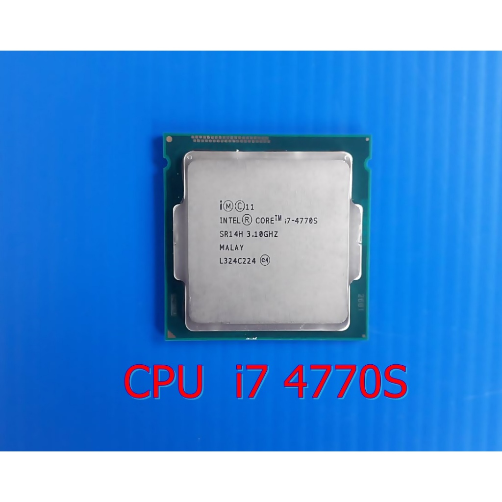CPU (ซีพียู) INTEL CORE I7 4770S 3.1 GHz ความเร็วสูงสุด 3.90 GHz  ( LGA 1150 ) สินค้ามือสอง รับประกันยาว 1 เดือน