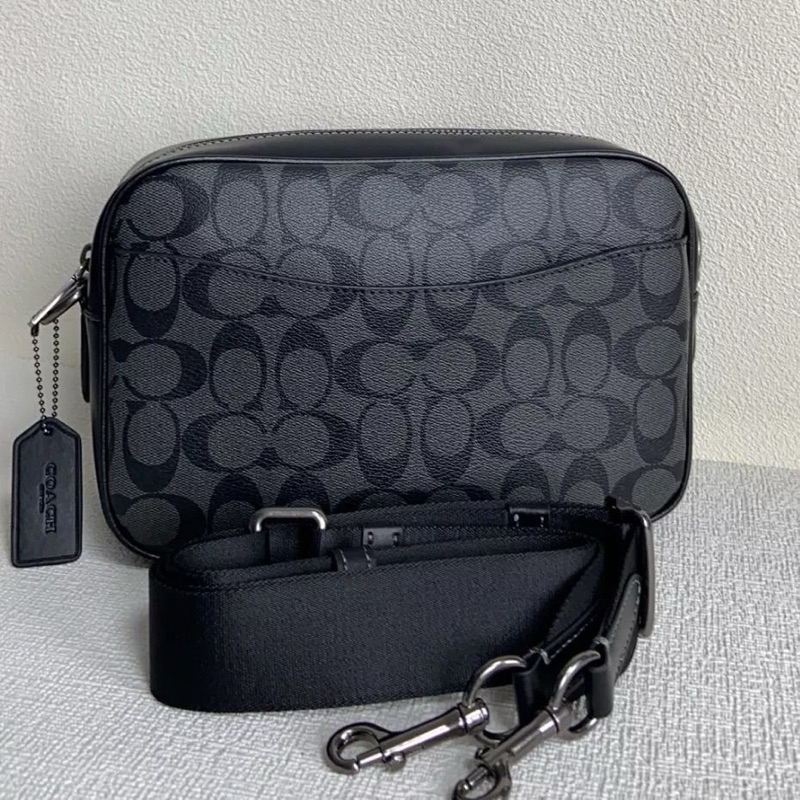 พร้อมส่งที่ไทยแท้ 100% รุ่นใหม่ Coach Elias Crossbody In Signature Canvas 9 3/4“