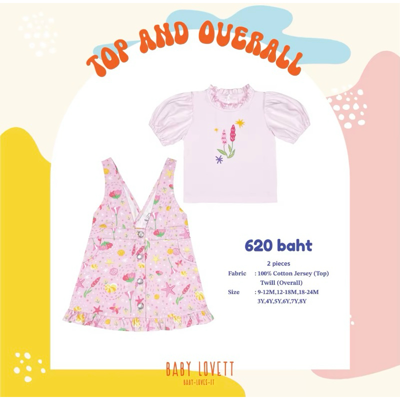 ❌❌sold❌❌ปล่อยจีบ babylovett 38 🌴 SUMMER 🌴 - Top and Overall