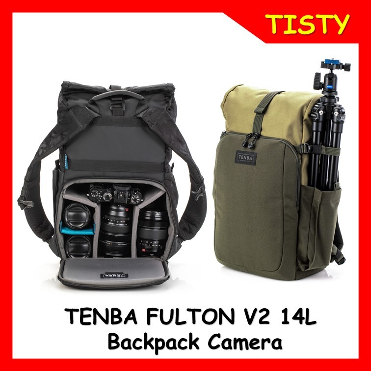 Tenba Fulton V2 14L Backpack Camera กระเเป๋ากล้อง (Black Camo / TanOlive)