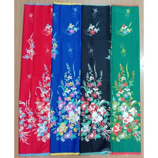 ผ้าลายไทย ผ้าถุงลายไทย เนื้อผ้าบาติก ไม่ลื่น ไม่มัน รับประกันคุณภาพสีสวย สีสด คุณภาพดีถูก