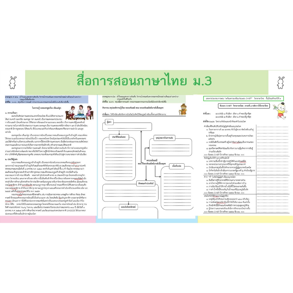 ใบงานภาษาไทย สื่อการสอนภาษาไทย ชั้น ม.3