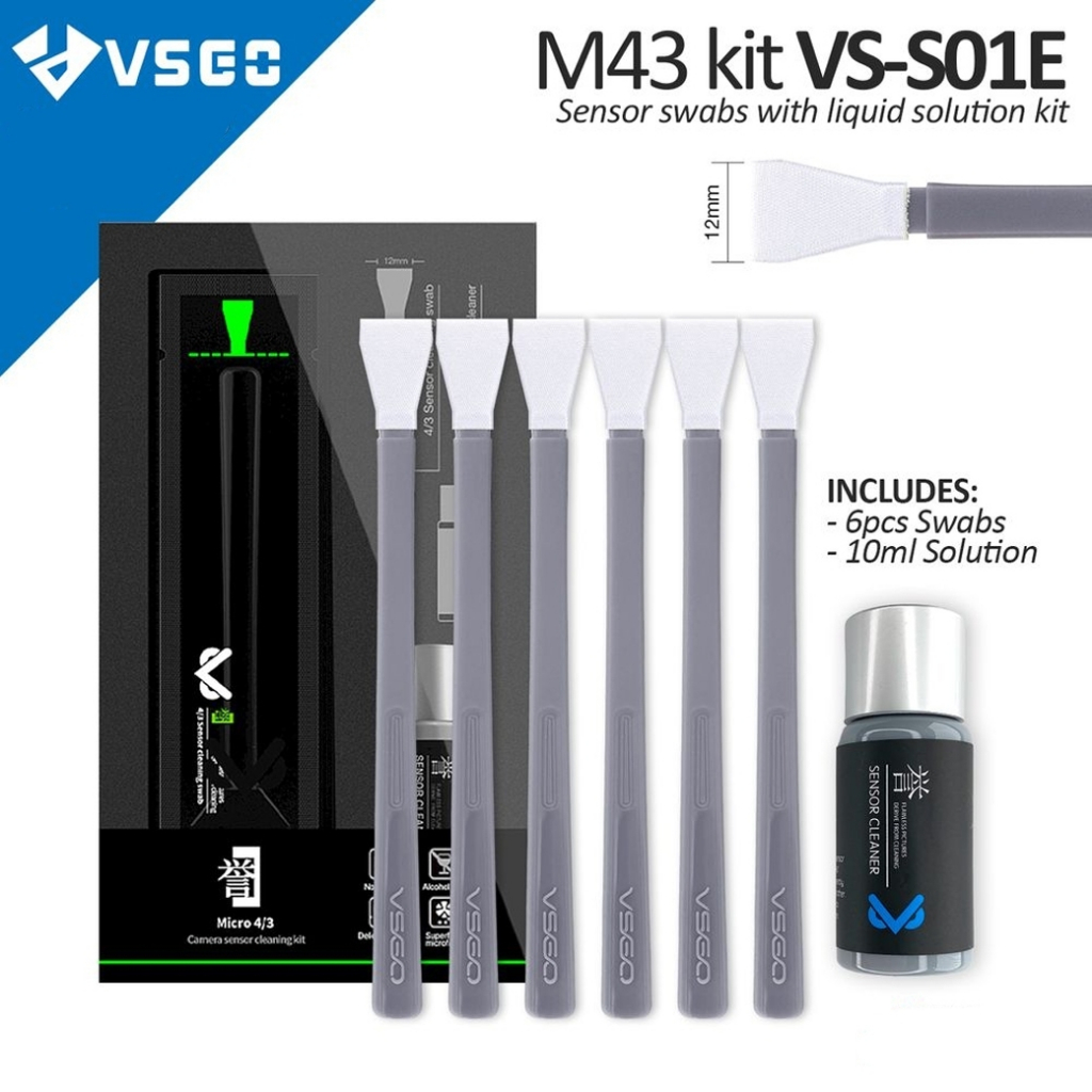 VSGO VS-S01E 4/3 SENSOR CLEANING KIT ชุดทำความสะอาดสำหรับเซ็นเซอร์ Micro Four Thirds 4/3