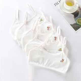 พร้อมส่ง! พร้อมส่ง! ชุดชั้นในเด็กผู้หญิง เสื้อในเด็ก แบบมีตะขอและไม่มีตะขอ นิ่มใส่สบาย 8-15 ขวบ ฟรีไซด์ รอบอก 28-32