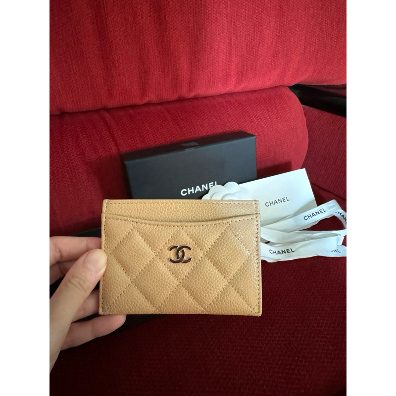 NEW Chanel Classic Cardholder in Beige