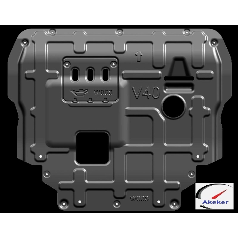 Aluminum Undertray Under Engine Cover Rust Shield for Volvo V40 13-14 year Petrol Diesel