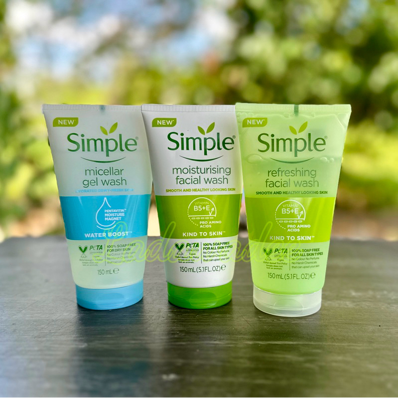 Simple Facial Gel Wash 150 ml. ซิมเพิลเจลล้างหน้า 150 มล.