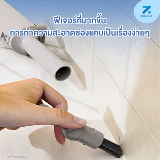 ZOLELE Portable Cleaning Mini Mop DM01 ผ้าถูเส้นใยไฟเบอร์ที่ได้รับการอัปเกรดใหม่ กำจัดคราบสกปรกได้อย่างนวดเร็ว