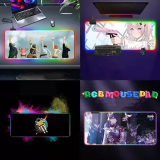 แผ่นรองเมาส์มีไฟ GMS-wt-5 Gaming Mouse Pad RGB 7colors (300×800×4)เปลี่ยนไฟได้ 14 โหมด
