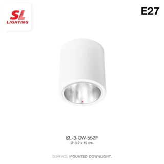 SL LIGHTING | Surface Mounted Downlight โคมไฟติดเพดาน ดาวน์ไลท์ติดลอยทรงกลม ขั้ว E27 รุ่น SL-3-552,553