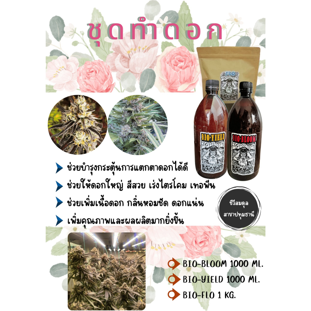 ชุดทำดอก  🍁 Bio-BLOOM   🍁Bio-Yield  🍁 Bio-FLO