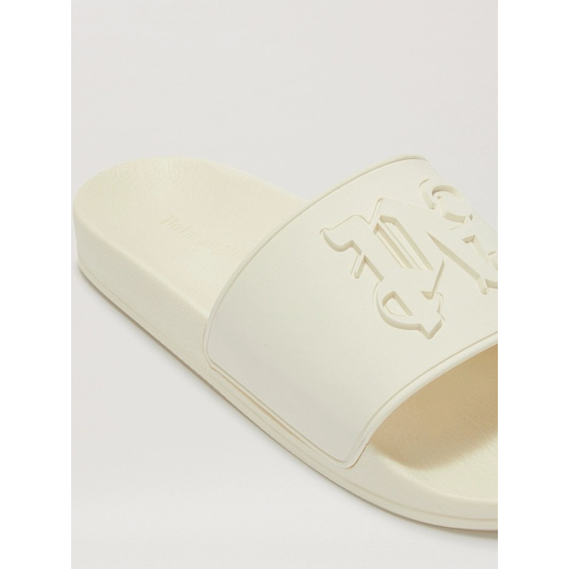 (Pre-order) แท้💯 รองเท้าแตะ 2024 Palm Angels Monogram (หญิง) ขาว