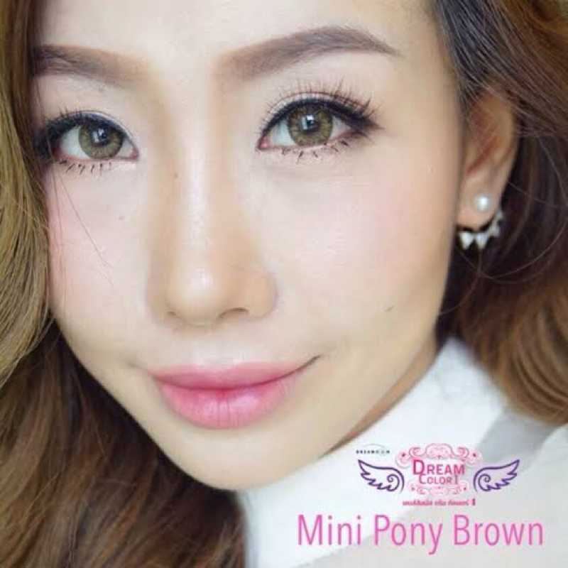 คอนแทคเลนส์ Mini Pony Brown ของแท้ 100%