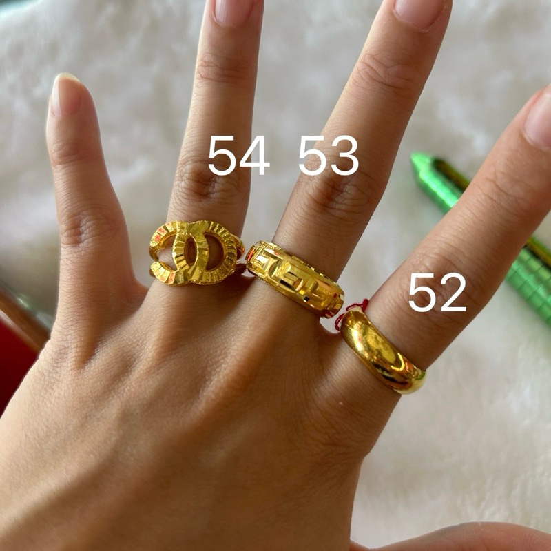 (ผ่อนบัตรเครดิต0%) แหวนทอง 2 สลึง 7.58 กรัม 96.5% แหวนกลม แหวนโป่ง แหวนฉลุ [พร้อมใบรับประกันทุกชิ้น]
