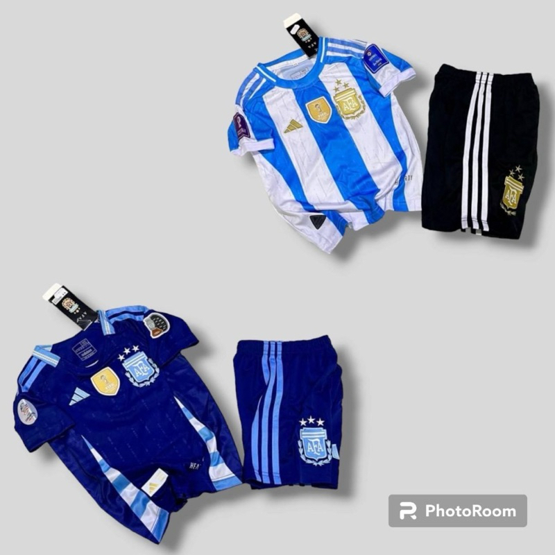 ชุดกีฬาเด็ก ทีมชาติอาร์เจนตินา ใหม่ล่าสุด ครบเซ็ตเสื้อกางเกง