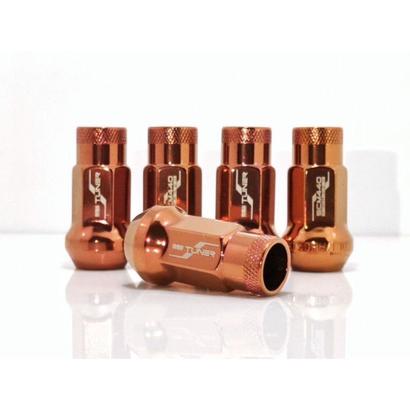 **New 2024* น๊อตล้อ โครโมลี่ M1 AUTOWERK รุ่น M1TUNER หัวเปิด เคลือบไทเทเนี่ยมแท้ *สีทองไหม้ (Burnt Bronze)