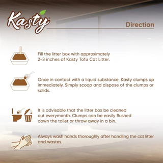 Kasty Flakes Tofu Cat Litter ทรายแมวเต้าหู้ ชนิดเกล็ดละเอียด สูตร Butter Popcorn จับตัวเร็ว ทิ้งชักโครกได้
