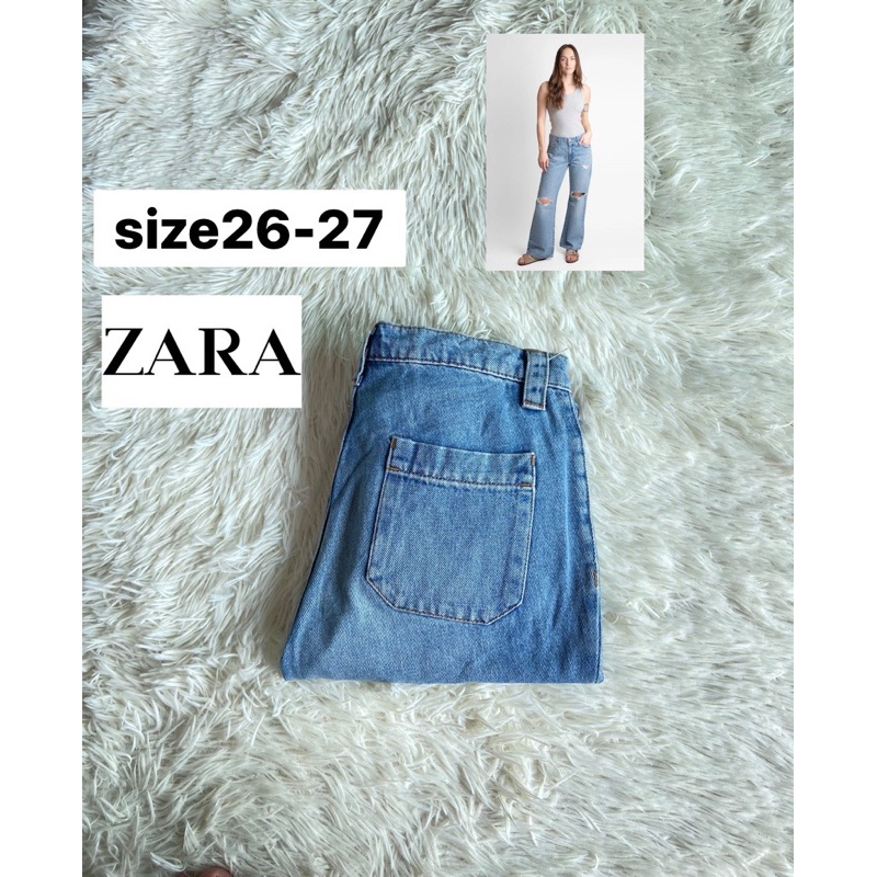 ZARA  Bootcut  Jeans แท้💯% มือสอง