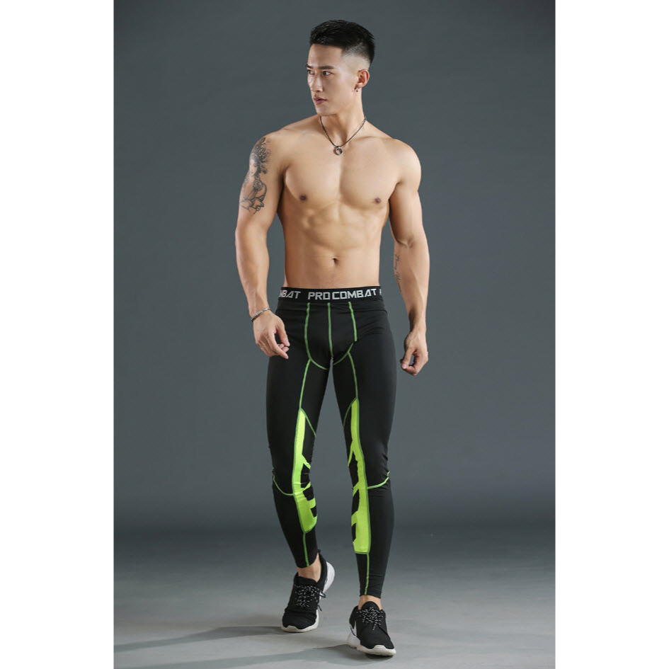 กางเกงรัดกล้ามเนื้อ Pro Combat รุ่น1607  ขายาว Running Pants body fit ของแท้ กางเกงออกกำลังกายใส่วิ่