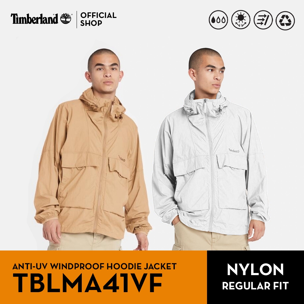 Timberland Men’s Anti-Uv Windproof Hoodie Jacket เสื้อแจ็คเก็ตกันน้ำ กันลม (TBLMA41VF)