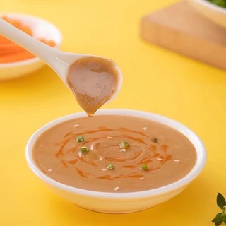 น้ำจิ้มซอสงา น้ำจิ้มซอสถั่ว แบ่งขาย กระปุก300g 芝麻蘸酱
