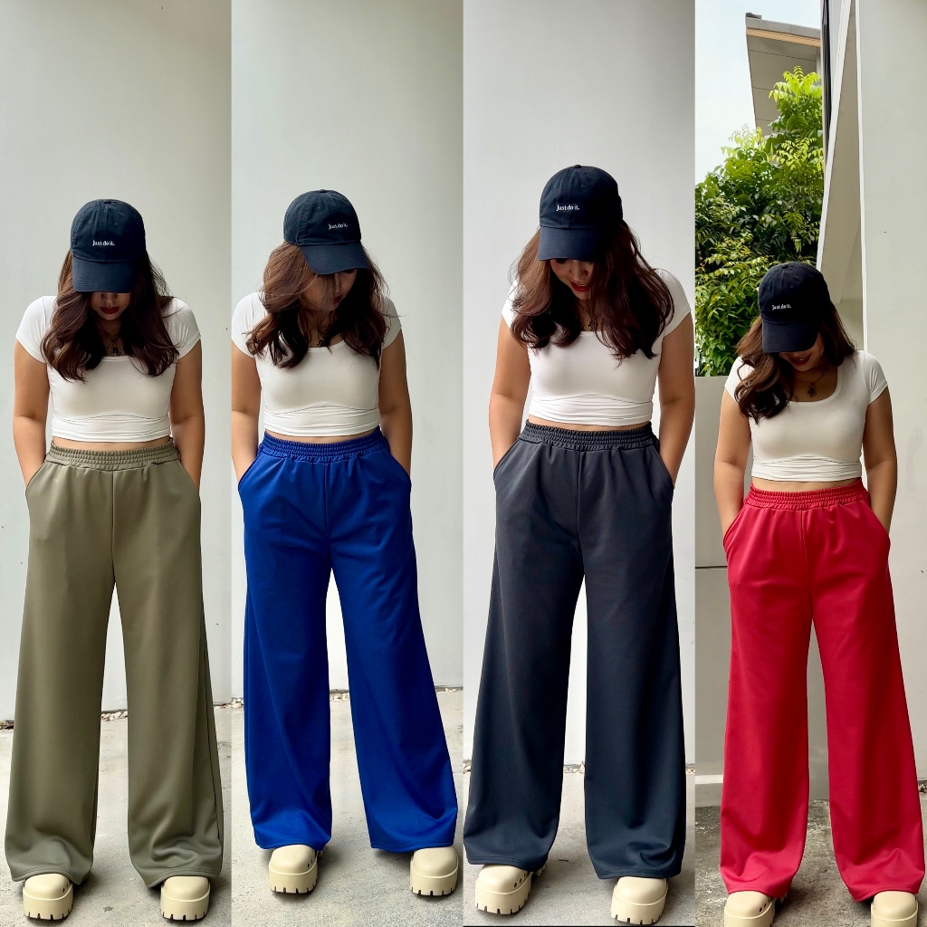 กางเกงวอร์มขายาว ทรงกระบอก เอว 28-40 รุ่น D02 Peary.shop