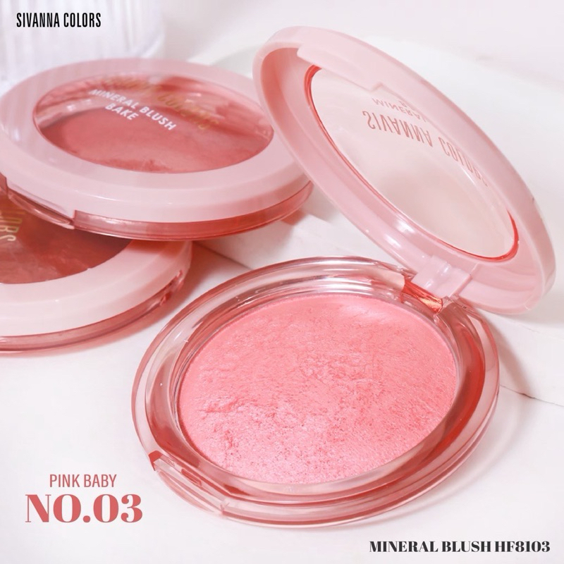 HF8103 | ซีเวนน่า คัลเลอร์ส มิเนรอล บลัช SIVANNA COLORS MINERAL BLUSH - รูปที่ 2