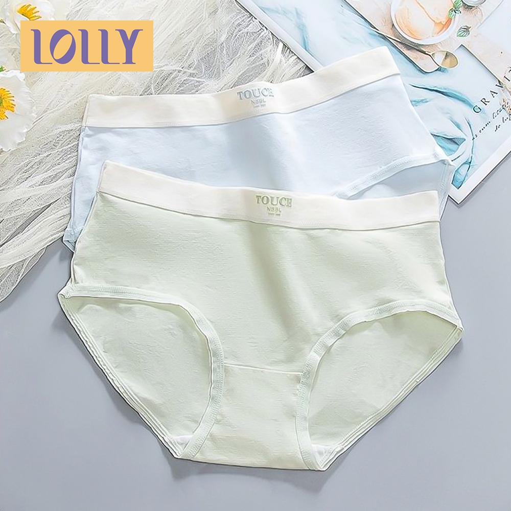 LOLLY กางเกงในผู้หญิง กางเกงในไร้ขอบ ยืดกระชับ คืนตัวดี ผ้านิ่มใส่สบาย Cotton Panties