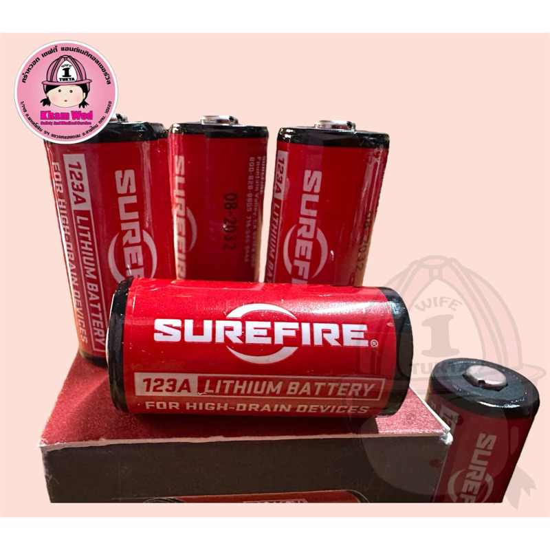 💖คร่ำหวอดเซฟตี้ ถ่านSurefire CR123A 3-Volt Lithium Battery For LED Flashlights🇹🇭จัดส่งจากไทย🇹🇭