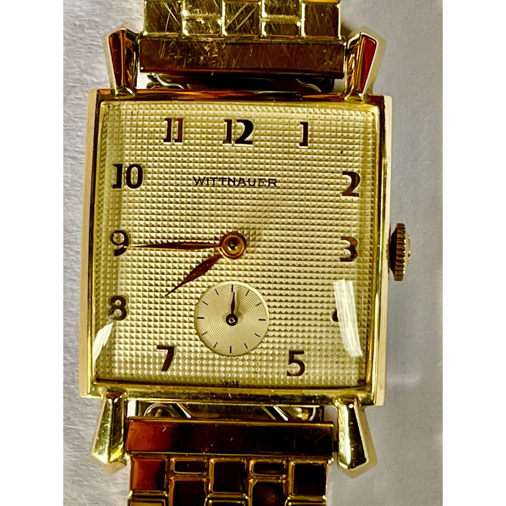 นาฬิกามือ 2 วินเทจ 25,000฿ ทองคำแท้ตัวเรือนหุ้มทองหนามากสายสแตนเลสแบบยืดหุ้มทองคำ หนามาก พร้อมใบเช็คทอง