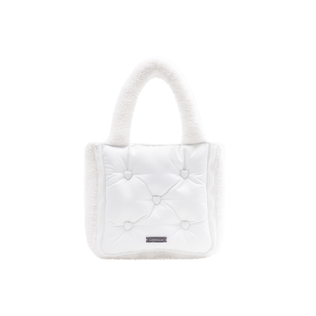 LONGLAI JEKYLL AND HYDE SWIP SWAP FUR - WHITE