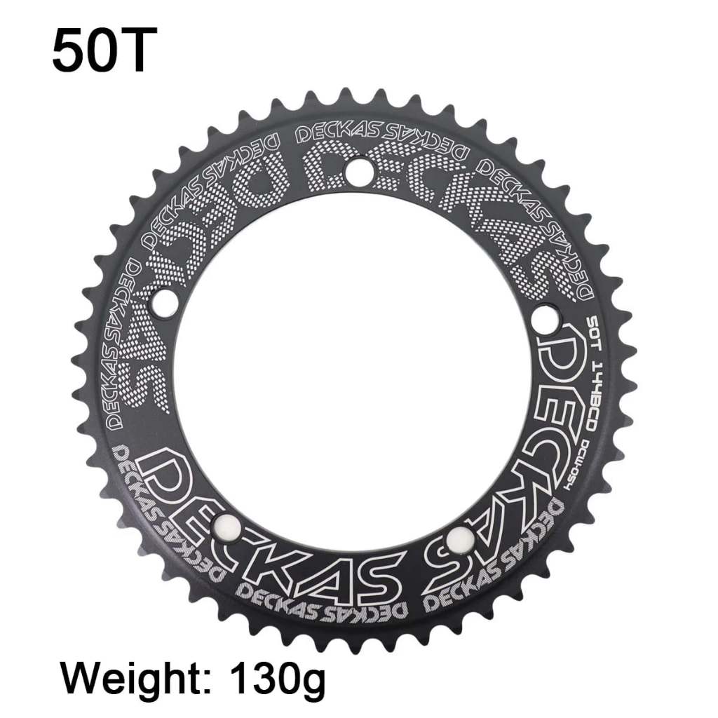 Deckas 144BCD จานโซ่จักรยาน 50T Round Chainring Fixed Gear fixie Track Bike  50T Chainwheel 144 bcd Tooth 1/2*1/8