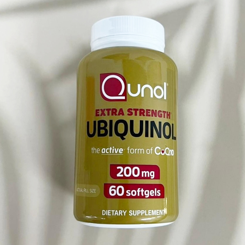 [Qunol®] Extra Strength Ubiquinol 200 mg 60 Softgels ยูบิควินอล