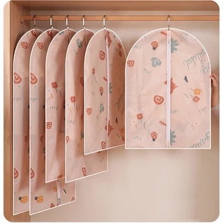 ถุงคลุมเสื้อผ้า พร้อมส่ง ลายน่ารัก ที่คลุมเสืัอป้องกันฝุ่น เสื้อยืด เสื้อทำงาน