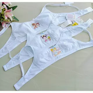 JINTANA บราไม่มีโครง ตะขอหลัง ฟองน้ำใยสังเคราะห์ ผ้า Cotton เนื้อนุ่ม ไม่อับชื้น