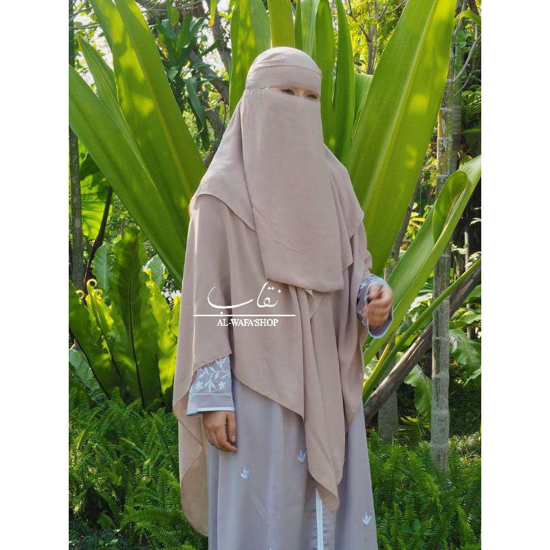 Niqob Burqaa นิกอบผ้าคลุม 2in1
