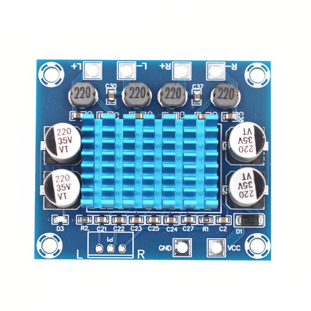 แผ่นบอร์ดโมดูลขยายเสียงสเตอริโอดิจิตอล  XH-A232 30W