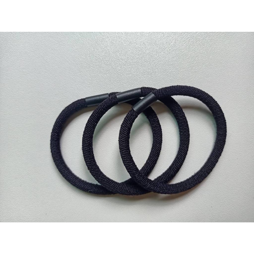 ยางรัดผม แบบหนา ยืดหยุ่นสูง สีดำ สไตล์เกาหลี เริ่ม 1 บาท ส่งฟรีขั้นต่ำ 1 บาท พร้อมจัดส่งจากไทย