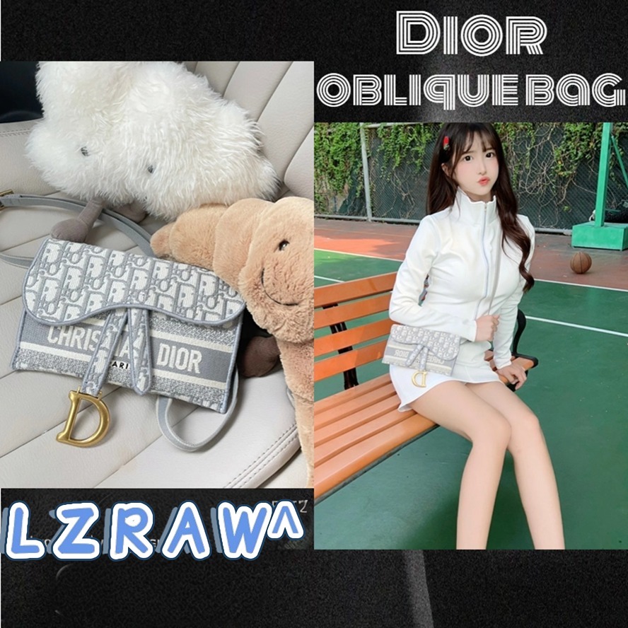 Ready Stock 🍒 DIOR saddle clutch bag กระเป๋าสตางค์ผู้หญิงใบยาว🍒กระเป๋าสะพาย